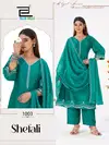 Shefali By Blue Hills Vichitra Silk Kurti With Bottom Dupatta Wholesalers In Surat